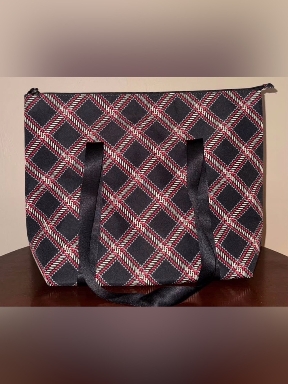Vera Bradley Minsk Plaid Cooler Tote Retired Pattern New Without Tag Great Cond